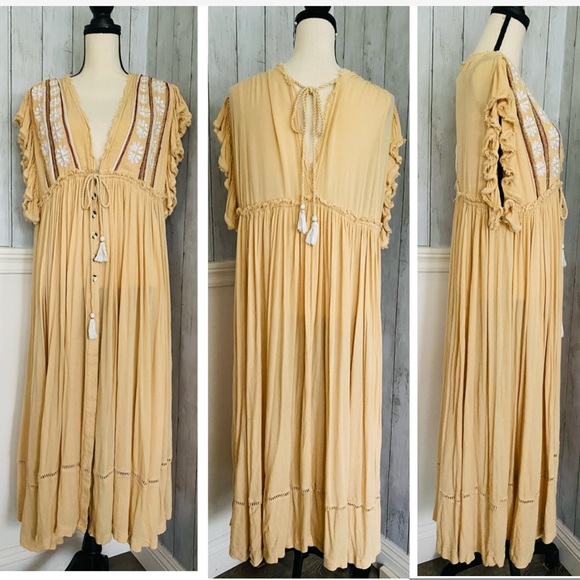 NWOT Free People Will wait for you Midi Dress - Picture 8 of 14